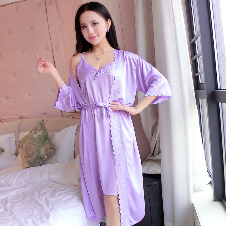 2 pz/set Donne Indumenti Da Le - Robe Silk Women recensione e prezzo